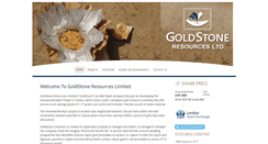 Desktop Screenshot of goldstoneresources.com